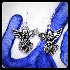 3 for $15 Christmas angel earrings.